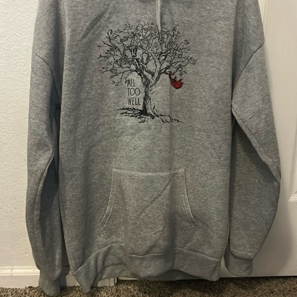 Gray Graphic Taylor Swift “All Too Well” Hoodie